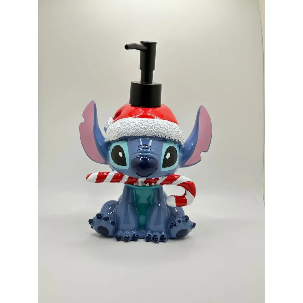 Disney Christmas Stitch Candy Cane Hand Soap Dispenser